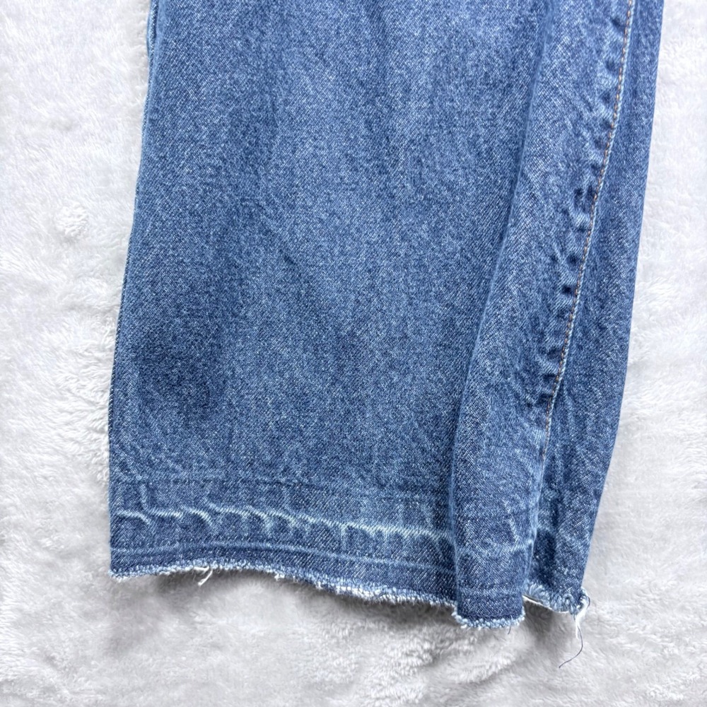 Levi's 517 Bootcut Jeans Mens 40x30 Blue Medium Wash Raw Hem Denim Fits 38x30 - Picture 6 of 11